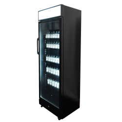 Vitrine murale réfrigérée full black positive avec canopy +2/+10°C - 400 litres - Combisteel