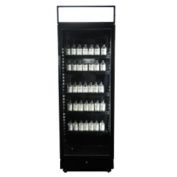 Vitrine murale réfrigérée full black positive avec canopy +2/+10°C - 400 litres - Combisteel