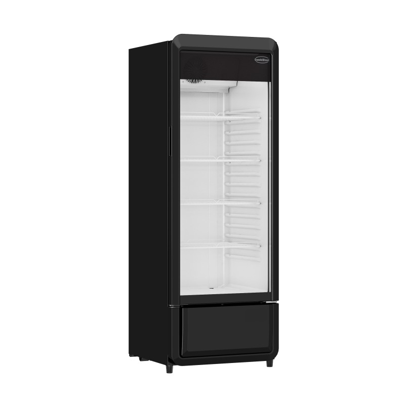 Vitrine murale réfrigérée black positive +1/+10°C - 240 litres - 4 étagères - Combisteel