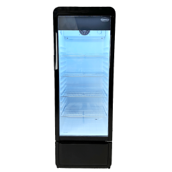Vitrine murale réfrigérée black positive +1/+10°C - 240 litres - 4 étagères - Combisteel