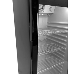 Vitrine murale réfrigérée black positive +1/+10°C - 240 litres - 4 étagères - Combisteel