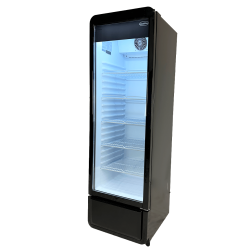 Vitrine murale réfrigérée black positive +1/+10°C - 280 litres - 5 étagères - Combisteel