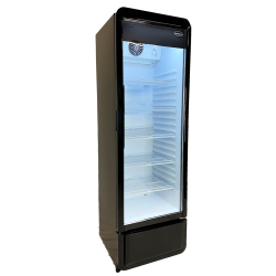 Vitrine murale réfrigérée black positive +1/+10°C - 280 litres - 5 étagères - Combisteel