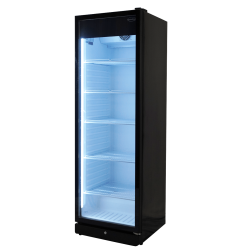 Vitrine murale réfrigérée black positive +1/+10°C - 354 litres - 5 étagères - Combisteel
