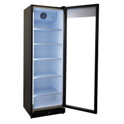 Vitrine murale réfrigérée black positive +1/+10°C - 354 litres - 5 étagères - Combisteel
