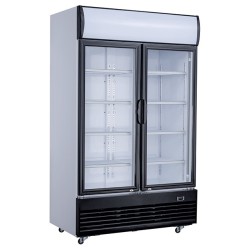 Vitrine réfrigérée positive +2/+10°C - 2 portes vitrées battantes - 800 litres - Combisteel