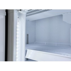 Armoire réfrigérée positive +1/+10°C - 2 portes vitrées battantes - 670 litres