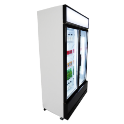 Armoire réfrigérée positive +1/+10°C - 2 portes vitrées battantes - 670 litres