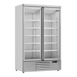Armoire réfrigérée positive 0/+10°C - 2 portes vitrées battantes - 1000 litres