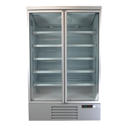 Armoire réfrigérée positive 0/+10°C - 2 portes vitrées battantes - 1000 litres