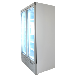 Armoire réfrigérée positive 0/+10°C - 2 portes vitrées battantes - 1000 litres
