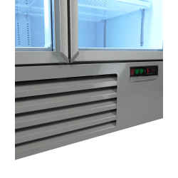 Armoire réfrigérée positive 0/+10°C - 2 portes vitrées battantes - 1000 litres