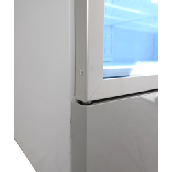 Armoire réfrigérée positive 0/+10°C - 2 portes vitrées battantes - 1000 litres