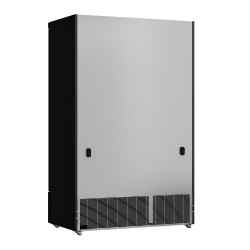 Armoire réfrigérée full black positive 0/+10°C - 2 portes vitrées battantes - 1000 litres