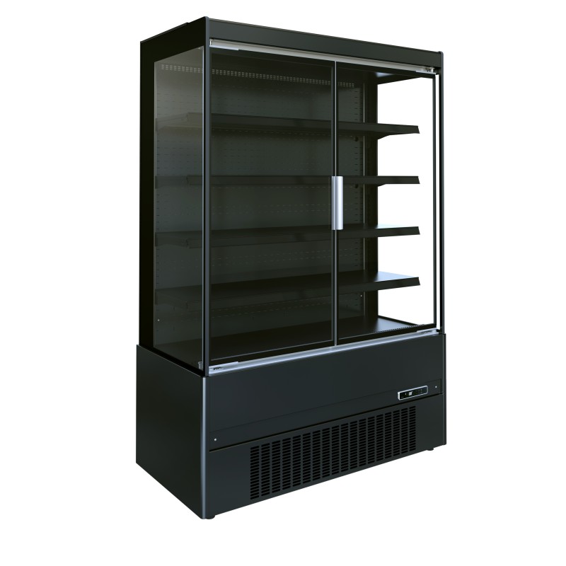 Vitrine murale avec 2 portes battantes - Gamme JAMIE  - 1310 x 665 x 1920 mm
