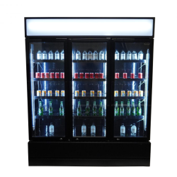 Armoire réfrigérée positive +1/+10°C - 3 portes vitrées battantes - 1065 litres