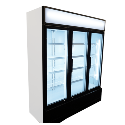 Armoire réfrigérée positive +1/+10°C - 3 portes vitrées battantes - 1065 litres