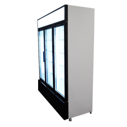Armoire réfrigérée positive +1/+10°C - 3 portes vitrées battantes - 1065 litres