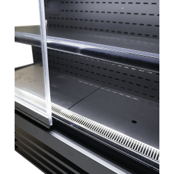Vitrine réfrigérée murale full black positive -1/+5°C - 3 portes vitrées battantes - Combisteel