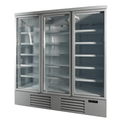 Armoire réfrigérée positive 0/+10°C - 3 portes vitrées battantes - 1530 litres