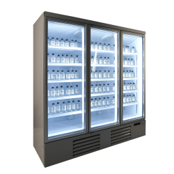 Armoire réfrigérée positive 0/+10°C - 3 portes vitrées battantes - 1530 litres