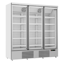 Armoire réfrigérée négative -18/-22°C - 3 portes vitrées - 1450 litres