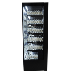 Vitrine réfrigérée murale full black positive -1/+5°C - 4 portes vitrées battantes - Combisteel