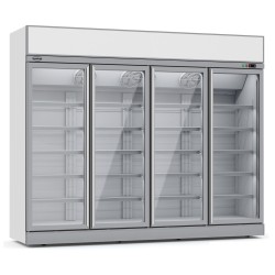 Vitrine réfrigérée négative -18/-22°C - 4 portes vitrées - 1450 litres