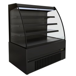 Vitrine réfrigérée murale full black positive ouverte +2/+4°C - Dimensions : 1510 x 665 x 1500 mm - Combisteel