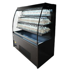 Vitrine réfrigérée murale libre service bombée 1.3 x 0.66 x 1.5 m