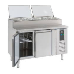 SALADETTE 2 PORTES 6x1/3GN RÉCIPIENT - 1360x700x1085 mm