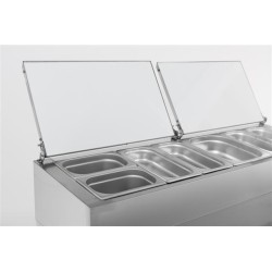 SALADETTE 2 PORTES 6x1/3GN RÉCIPIENT - 1360x700x1085 mm