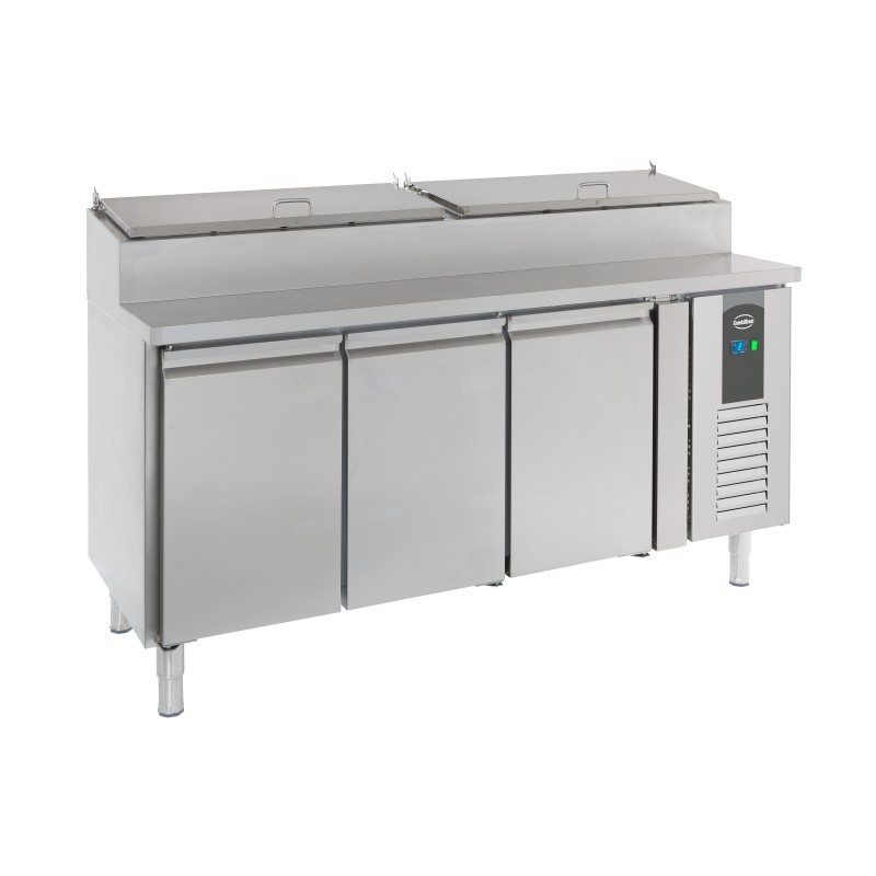 SALADETTE 3 PORTES 8x1/3GN RÉCIPIENT - 1795x700x1085 mm
