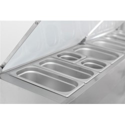 SALADETTE 3 PORTES 8x1/3GN RÉCIPIENT - 1795x700x1085 mm
