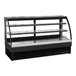 Vitrine bombée réfrigérée de boulangerie - 400 L - 2000 x 680 x 1200 mm