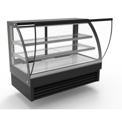 Vitrine bombée réfrigérée de boulangerie - 298 L - 1500 x 680 x 1200 mm