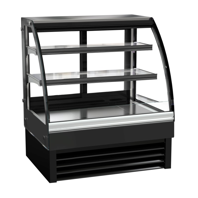 Vitrine bombée réfrigérée de boulangerie - 175 L - 900 x 680 x 1200 mm