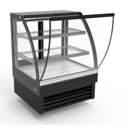 Vitrine bombée réfrigérée de boulangerie - 175 L - 900 x 680 x 1200 mm