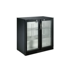 ARRIÈRE BAR RÉFRIGÉRÉE NOIR 2 PORTES - 900x500x900 mm