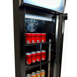 Armoire à boissons entièrement noire - 105 litres