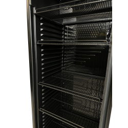 Armoire à boissons totalement noire avec bandeau lumineux - 382 litres