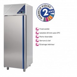 Armoire réfrigérée négative -18/-22°C - 600 L - Avec groupe logé - Dalmec