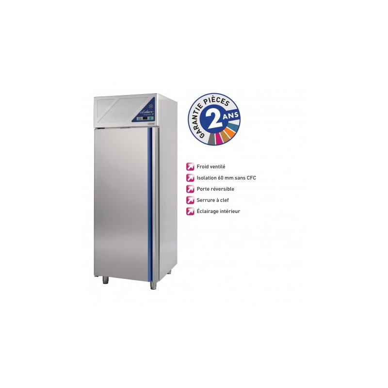 Armoire réfrigérée négative -18/-22°C - 600 L - Avec groupe logé - Dalmec