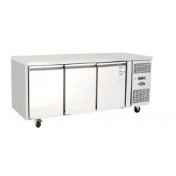 Table Réfrigérée centrale 3 portes - Snack - Négative - Profondeur 600