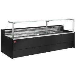 Vitrine réfrigérée boucherie ventilée vitrine droite noire 2000 mm