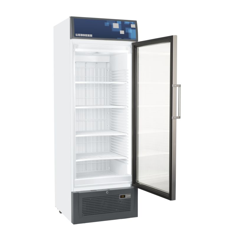 Armoire négative ventilée avec display, porte vitrée, 461L