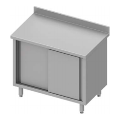 table de travail adossée avec porte coulissante 1800x600x900 mm