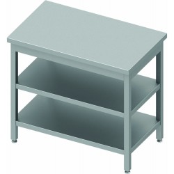 table de travail centrale avec deux étagères 900x800x900 mm à monter