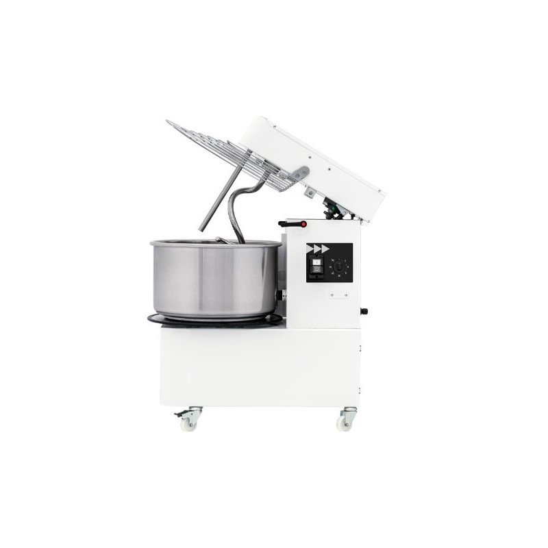 Pétrin à spirale pizza/pain - tête relevable et cuve amovible 16 litres 2 vitesses