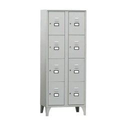 Armoire vestiaire multicases 2 colonnes - 4 casiers par colonne